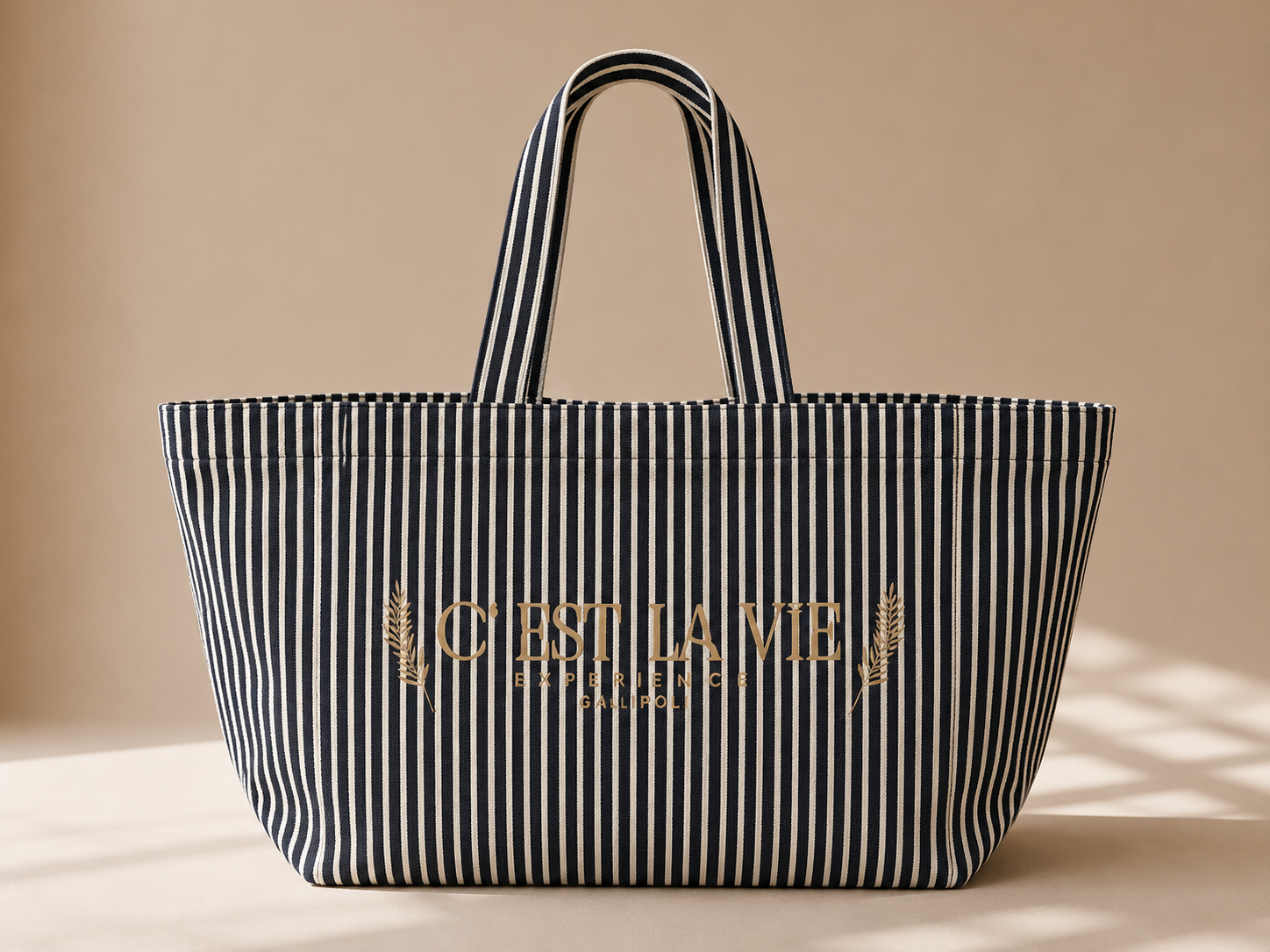 Tote Bag Nautical Stripe - Large