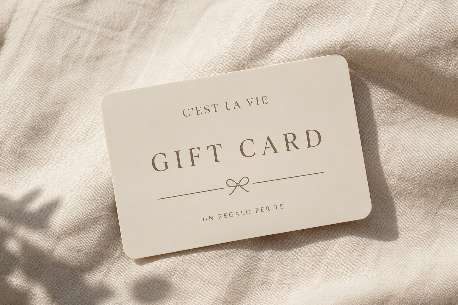 Gift Card - C'est La Vie Experience